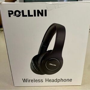 Pollini WHITE Bluetooth Playtime Foldable Over Ear  Wireless Headphones